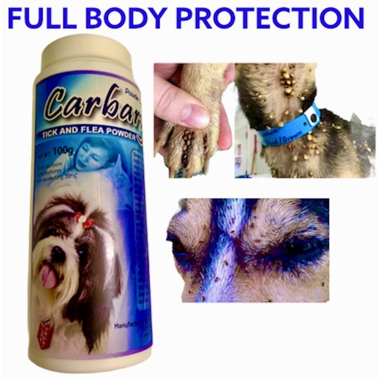 CARBARYL ANTI TICK AND FLEA KILLER SMELLY ODOR REMOVER POWDER LONG