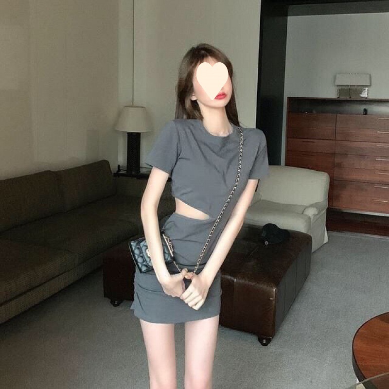Slim Short Sleeve Dress Women's Summer Dress