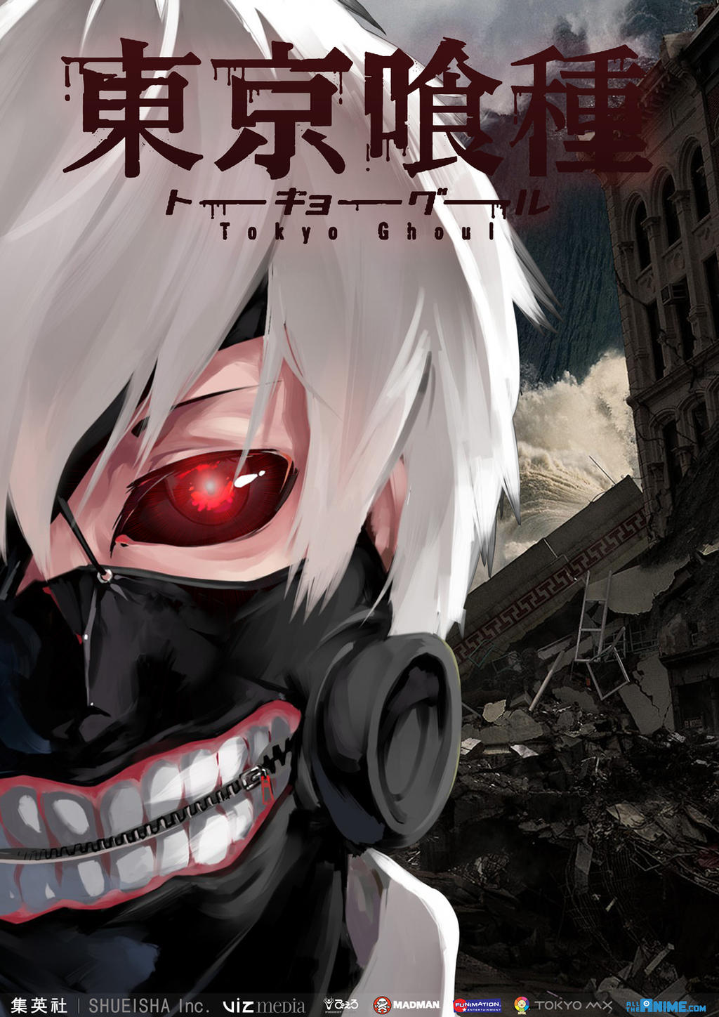 Big Poster Anime Tokyo Ghoul - Tamanho 90x60 cm - LO03