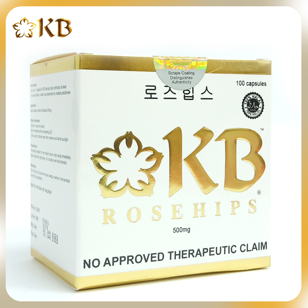 KB Rosehips 500mg 100 Capsules 500Mg Vitamin C Capsules Kb Skin Whitening Supplement - Lazada