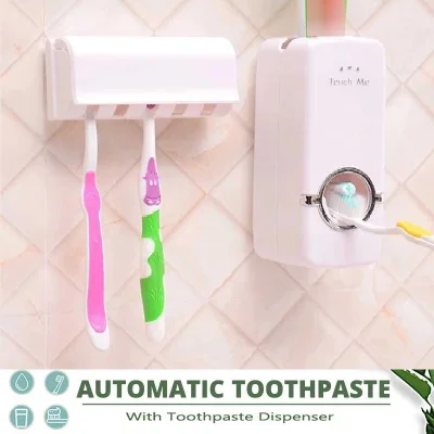 Bathroom accessories set toothbrush holder automatic toothbrush holder wall-mounted bathroom tool holder