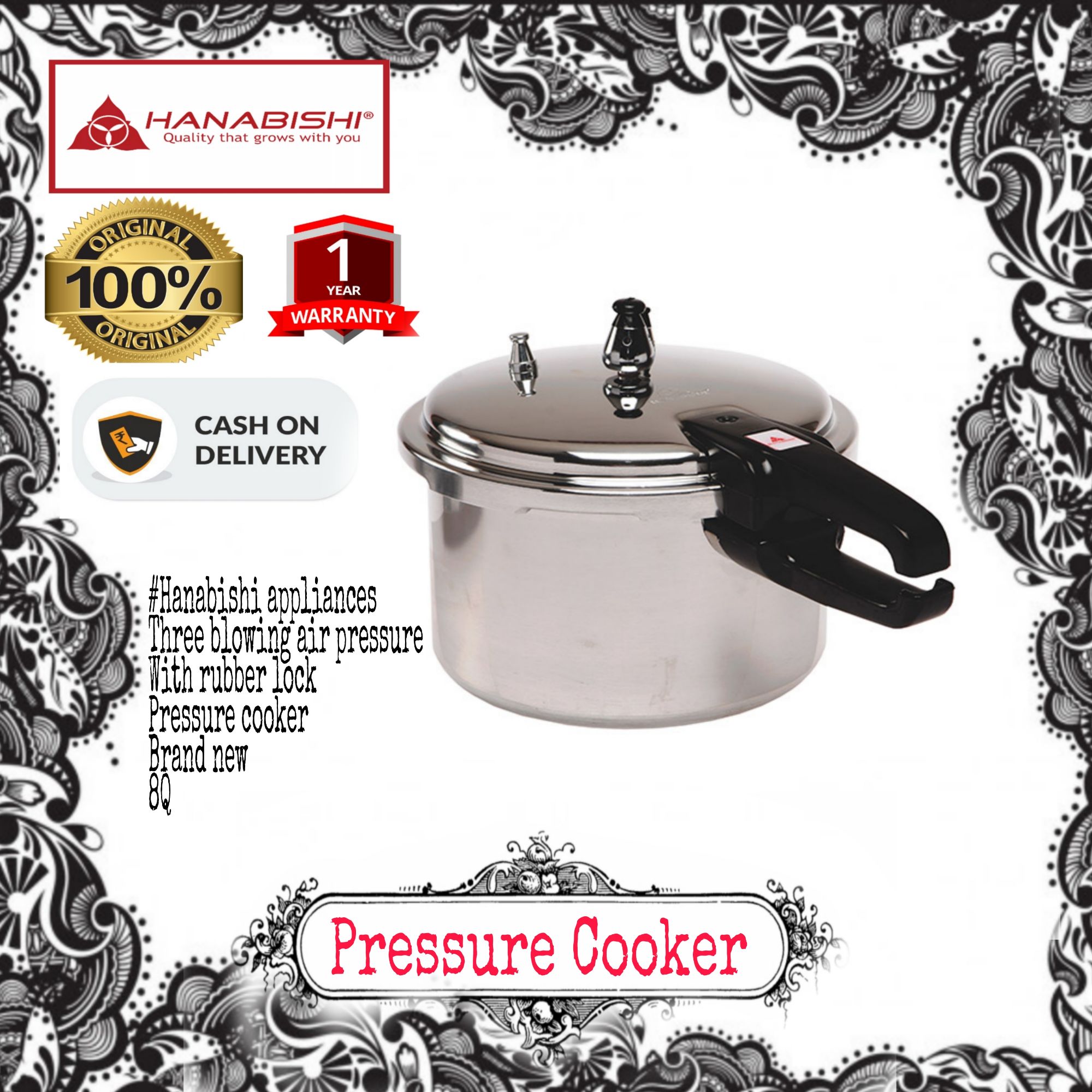 Hanabishi Pressure Cooker HPC 6Quarts Lazada PH