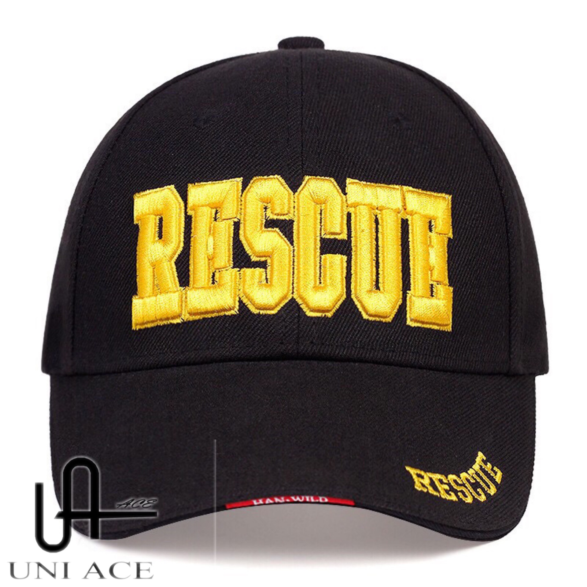 RESCUE Adjustable Baseball Cap Hats Fire Fighter Police Rescue Hat