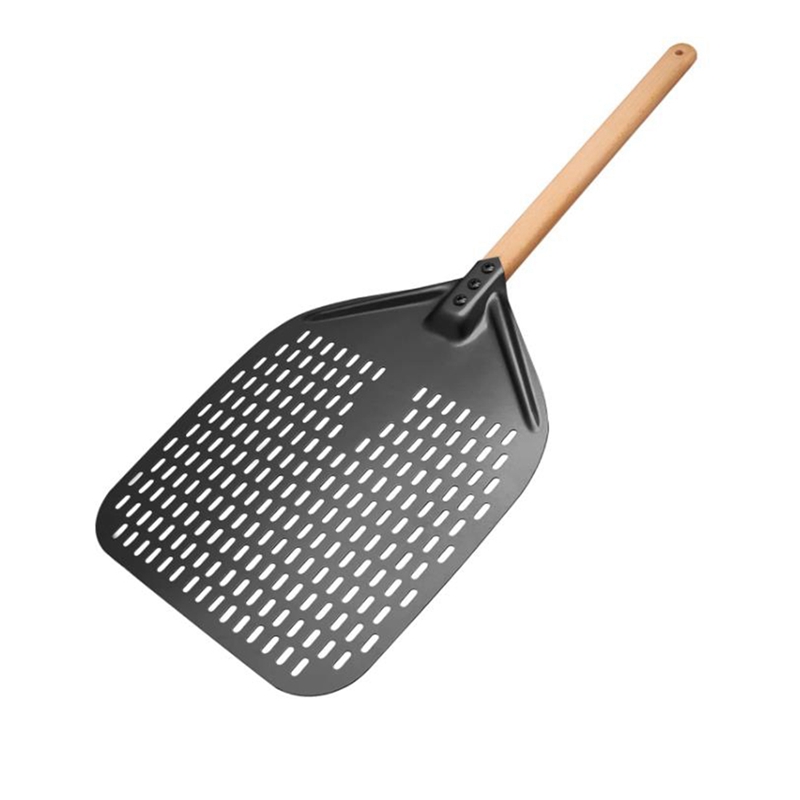 Pizza peel perforated pizza shovel rectangular pizza turning spatula