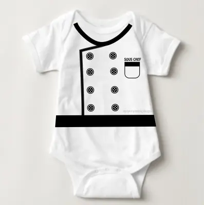 Baby Career Onesies with Free Name Print - Sous Chef