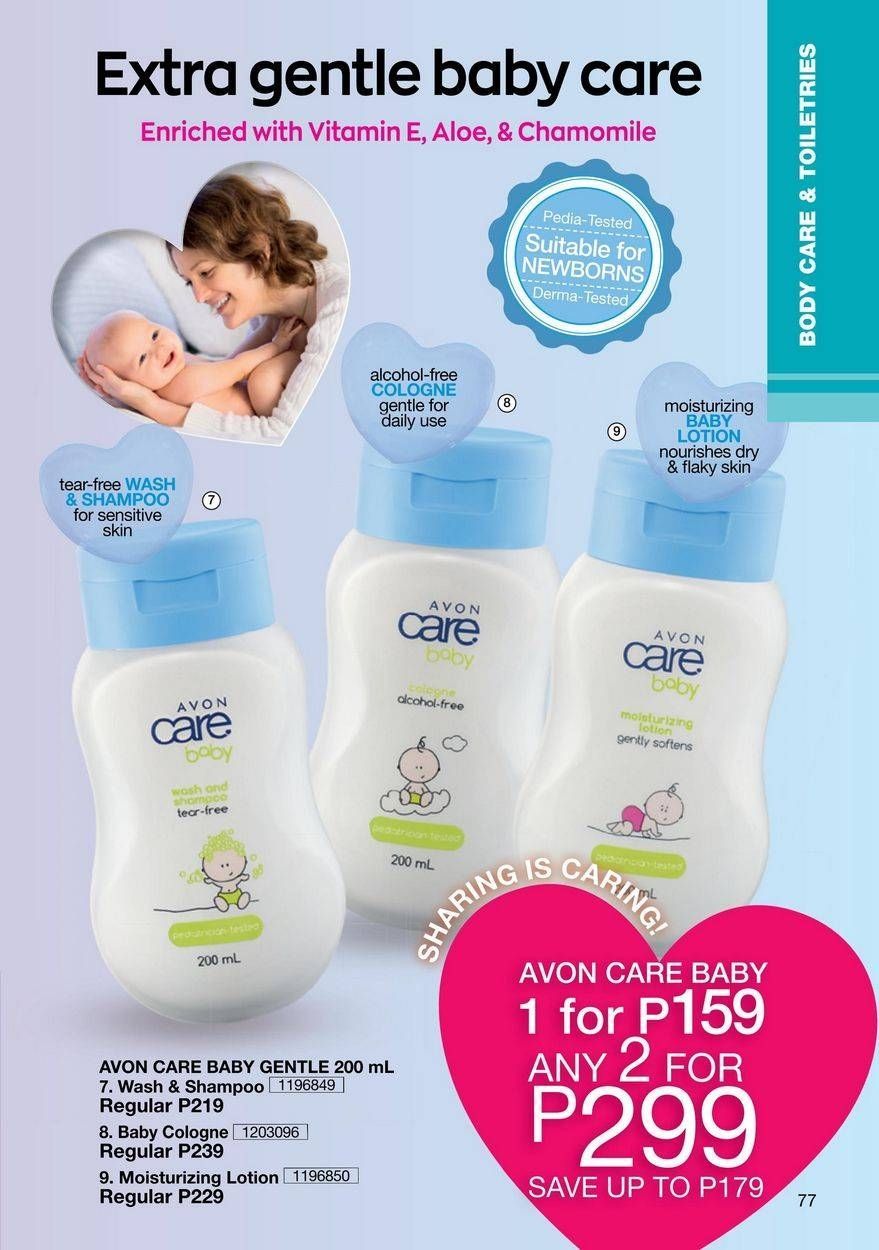 avon care baby cologne
