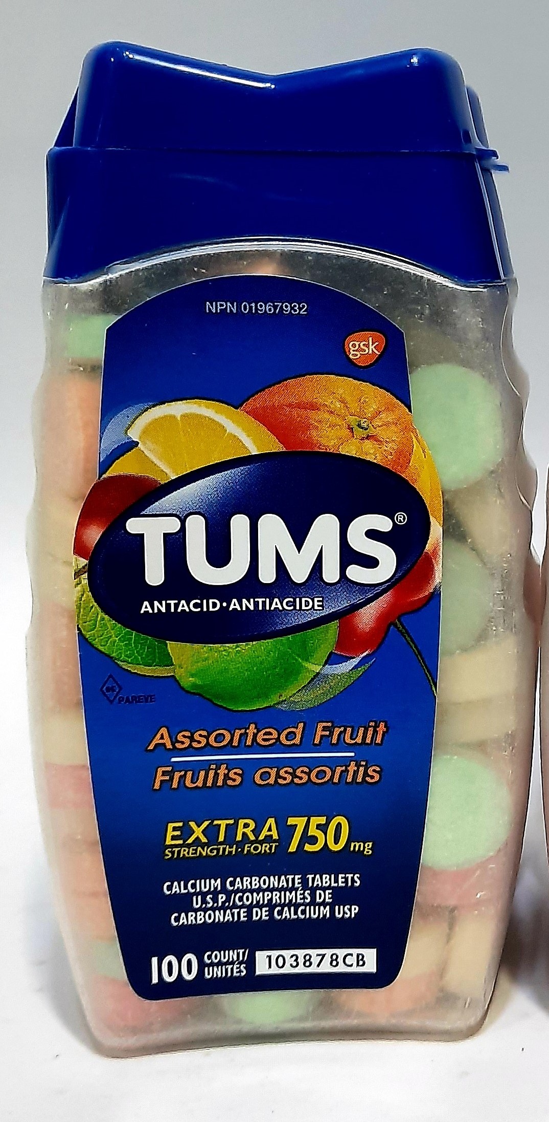 Tums Extra Strength Chewable 100 Tablets Expiry Feb 2026 Lazada PH
