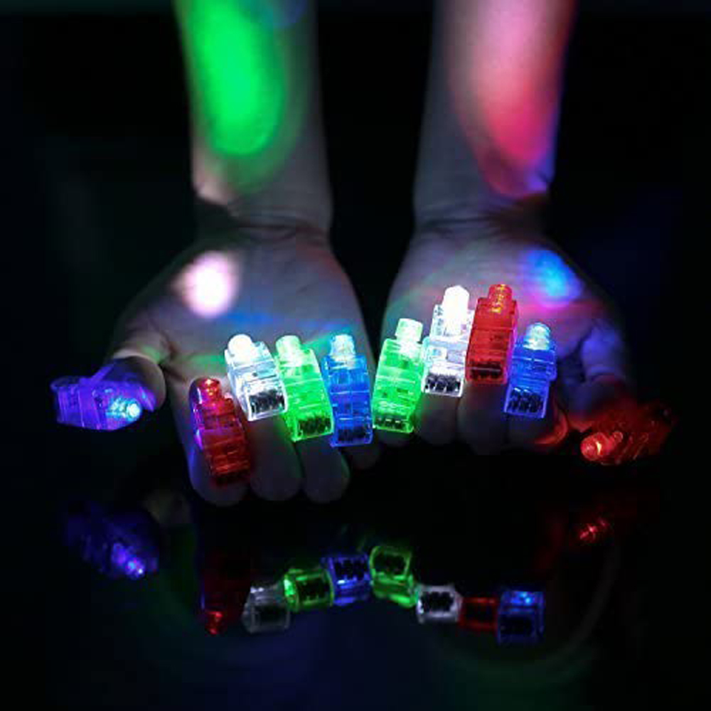 WEISH สำหรับวันหยุด Assorted ไฟฉายสีโคมไฟแท่งเรืองแสงสำหรับ Raves สำหรับเด็ก Finger แหวนไฟ Light-Up ของเล่นแหวนไฟLED