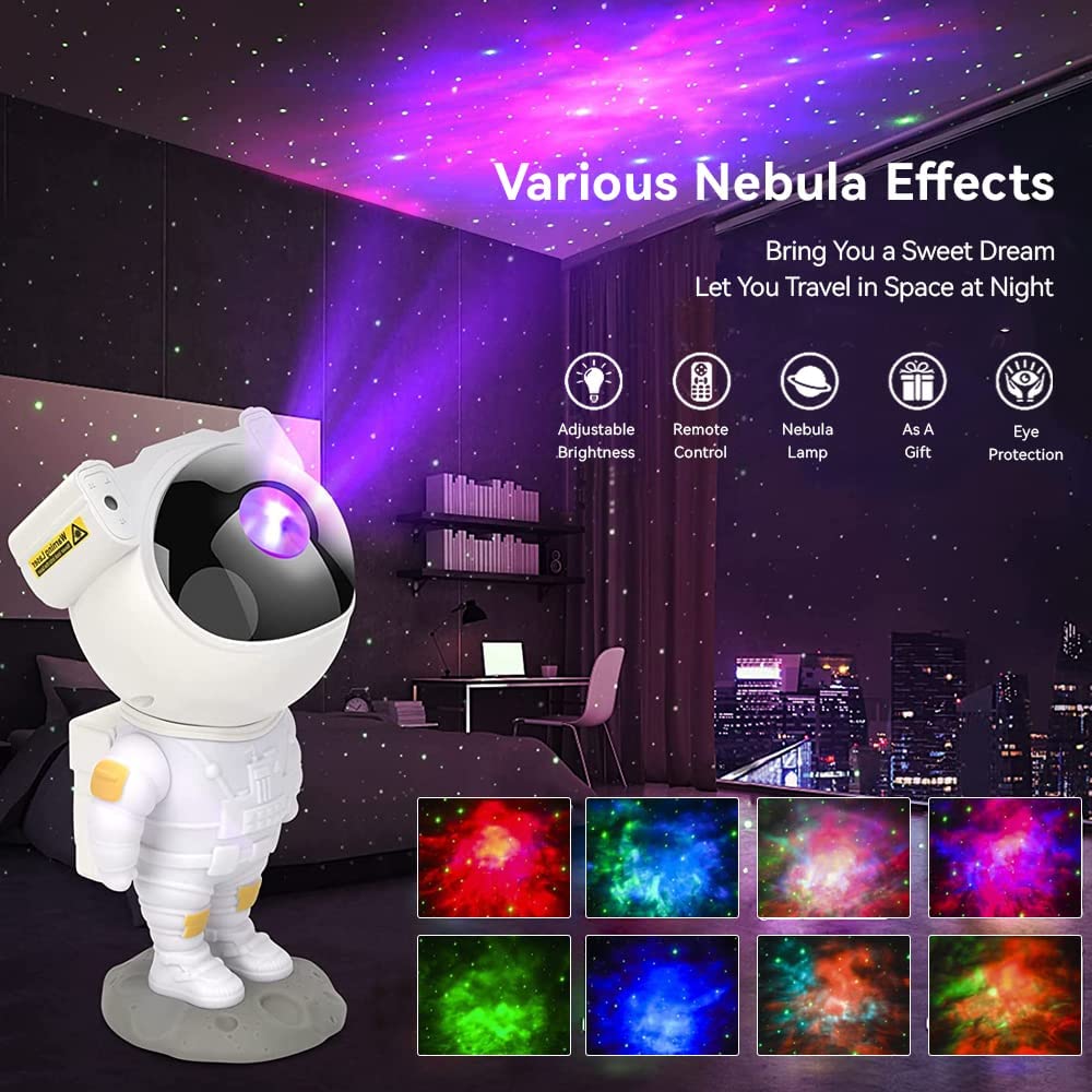 New Year Gifts] Astronaut Galaxy Projector LED Star Projector with Remote  Control Timer Adjustable Design Nebula Galaxy Night Light Projector Bedside  Atmosphere table Lamp