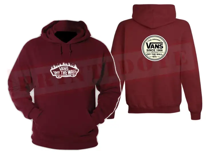 maroon vans sweatshirt