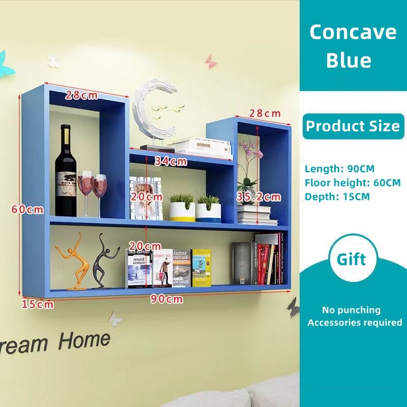 Shelf Wall No Perforated Shelf Hanging Book Shelf Wall Shelf Home Decor