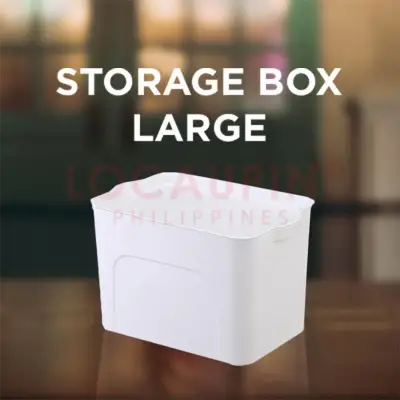 LOCAUPIN Home Clothes Underwear Storage Shelf Organizer Plastic Container Box w/ Handle (Large)
