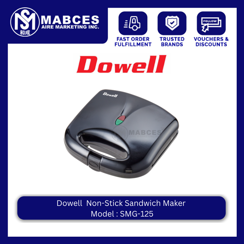 Dowell NonStick Sandwich Maker SMG125 Lazada PH