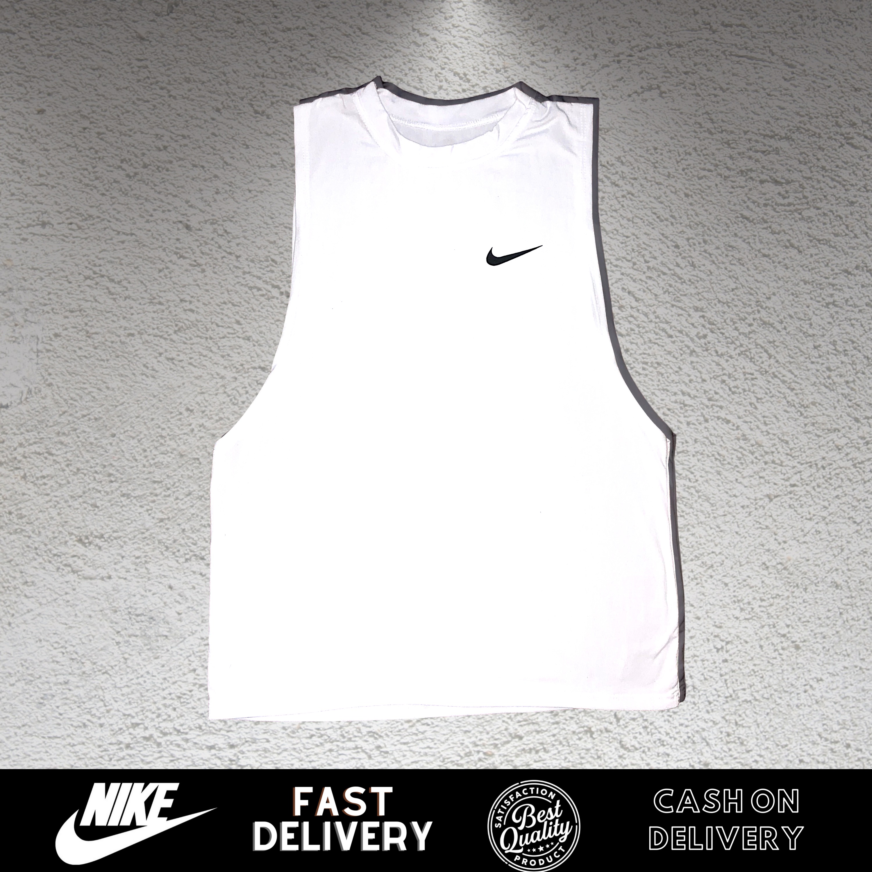 plain black muscle tee