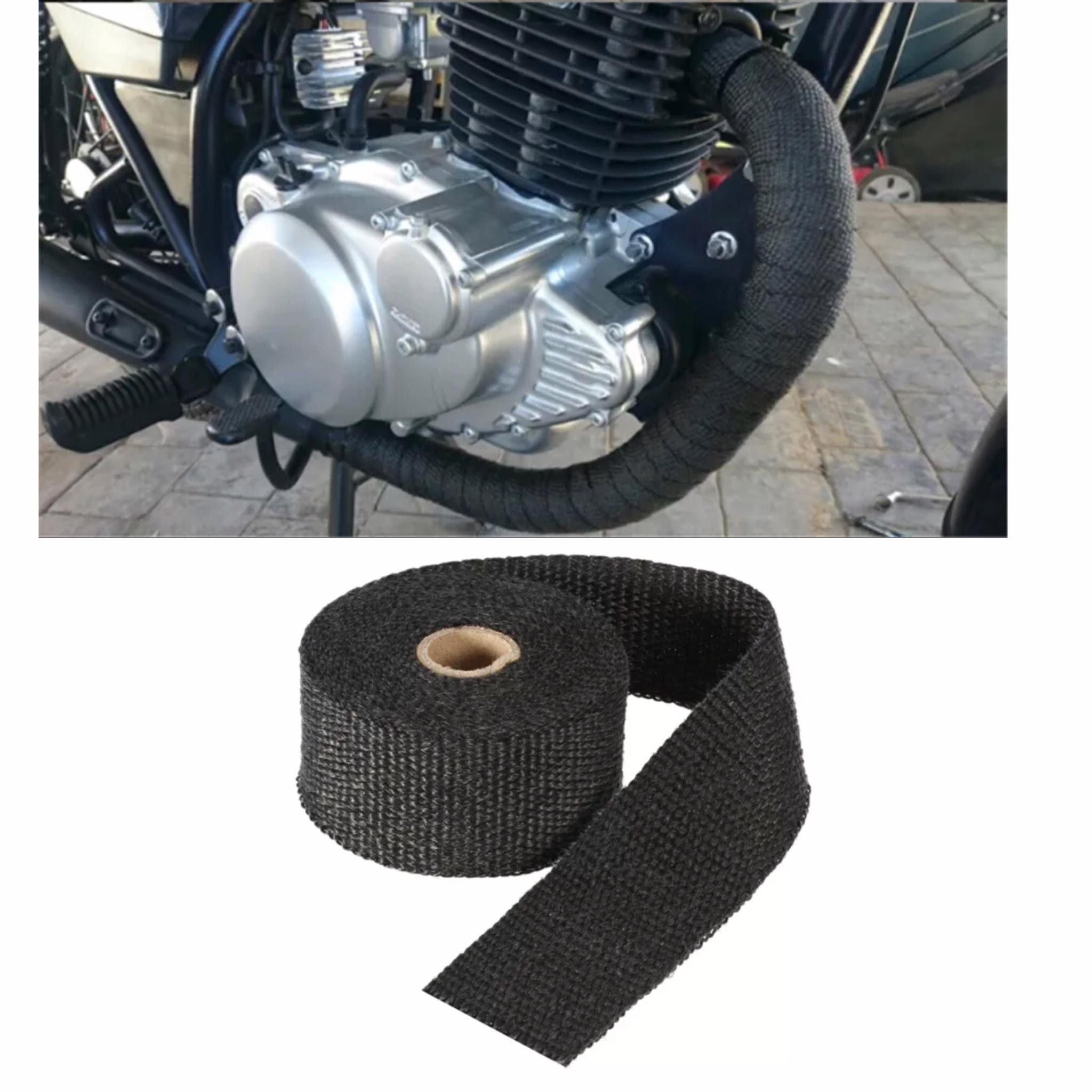 5M Auto Exhaust Pipe Wrap Heat Insulation Tape Thermal Wrap For