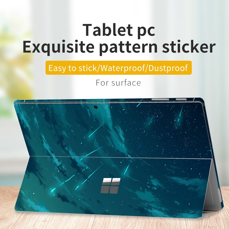 Color printing pattern vinyl Sticker for Microsoft Surface Pro 7/6/5/4/3/8/9 Surface pro X GO 2 Back Cover Body Decal Skin Protector