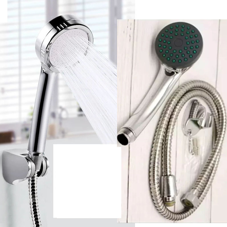 5 Setting Large Water Saving Multi-Function Bathroom Handheld Shower Head Chrome 