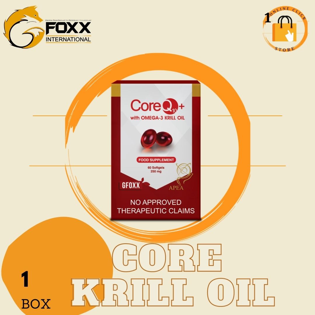 GFOXX CORE Q10 60 Softgels 1 BoxWITH OMEGA 3 KRILL OIL Lazada PH