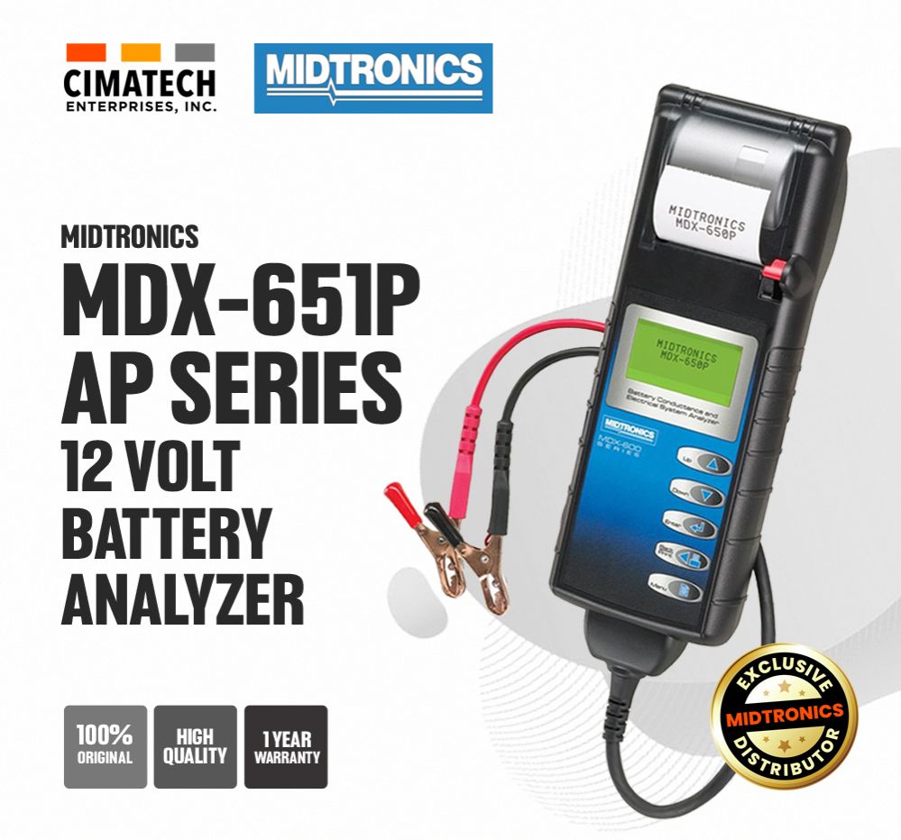 CIMATECH - Midtronics MDX-651P AP Series 12V Battery Electrical