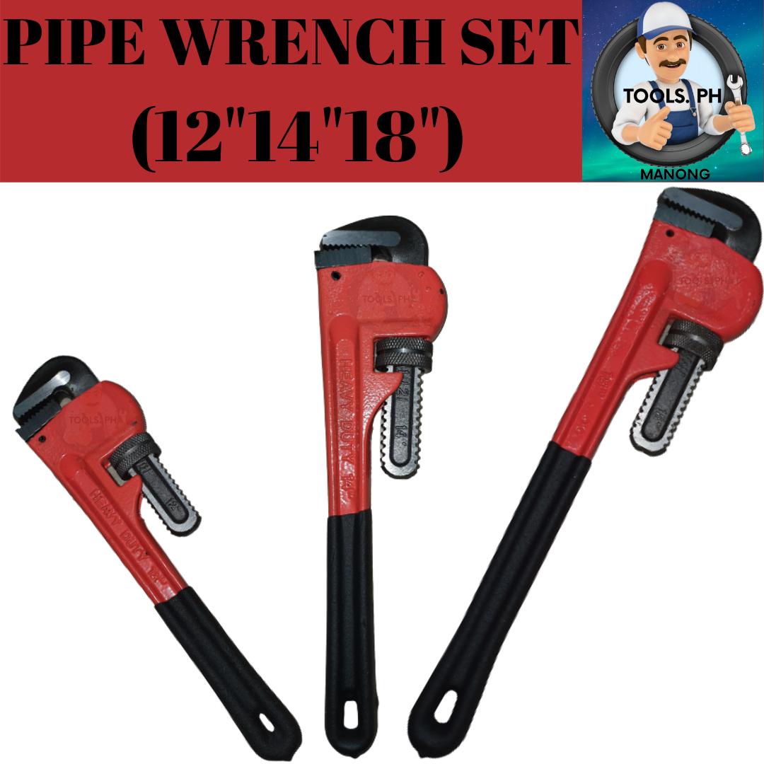 Business01 Pipes Wrench 12 Inches Pipes Wrench 14 Inches Pipes Wrench