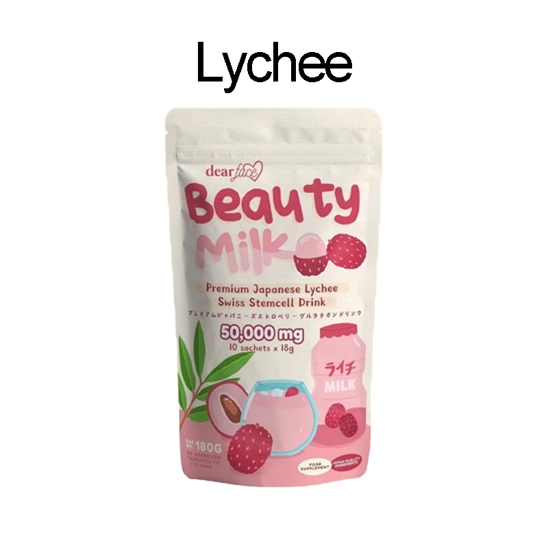 dear face beauty milk glutathione review Japanese Collagen STRAWBERRY Drink Dear Face Beauty Milk Premium