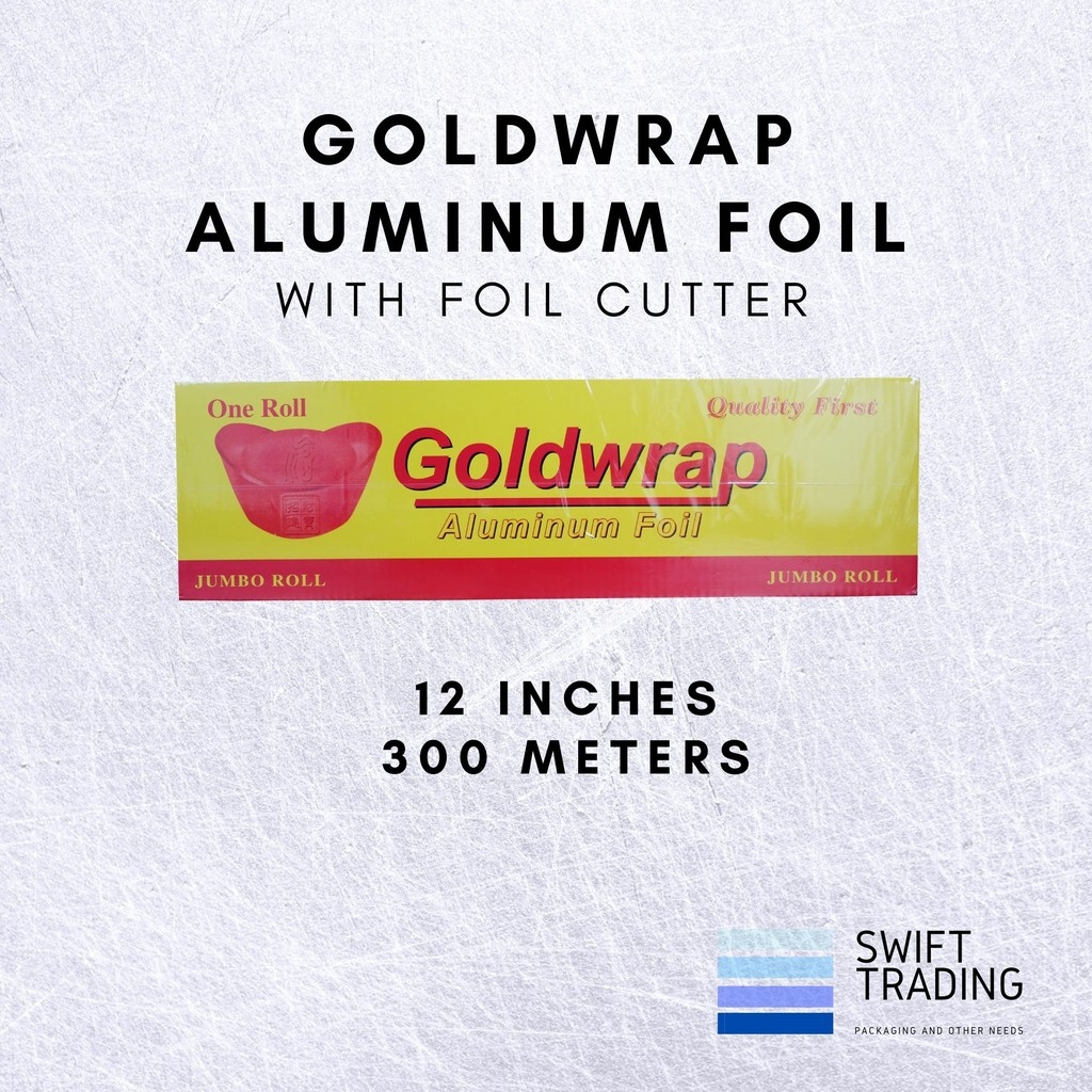 Food Grade Aluminum Foil Sulit / Click / Goldwrap Brand Jumbo Roll 300M