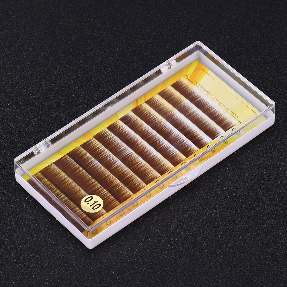False Eyelashes 12 Pcs Mixed Dark Brown False Eyebrow Extension Fake Eyebrow Individual Eyebrows 5-8mm