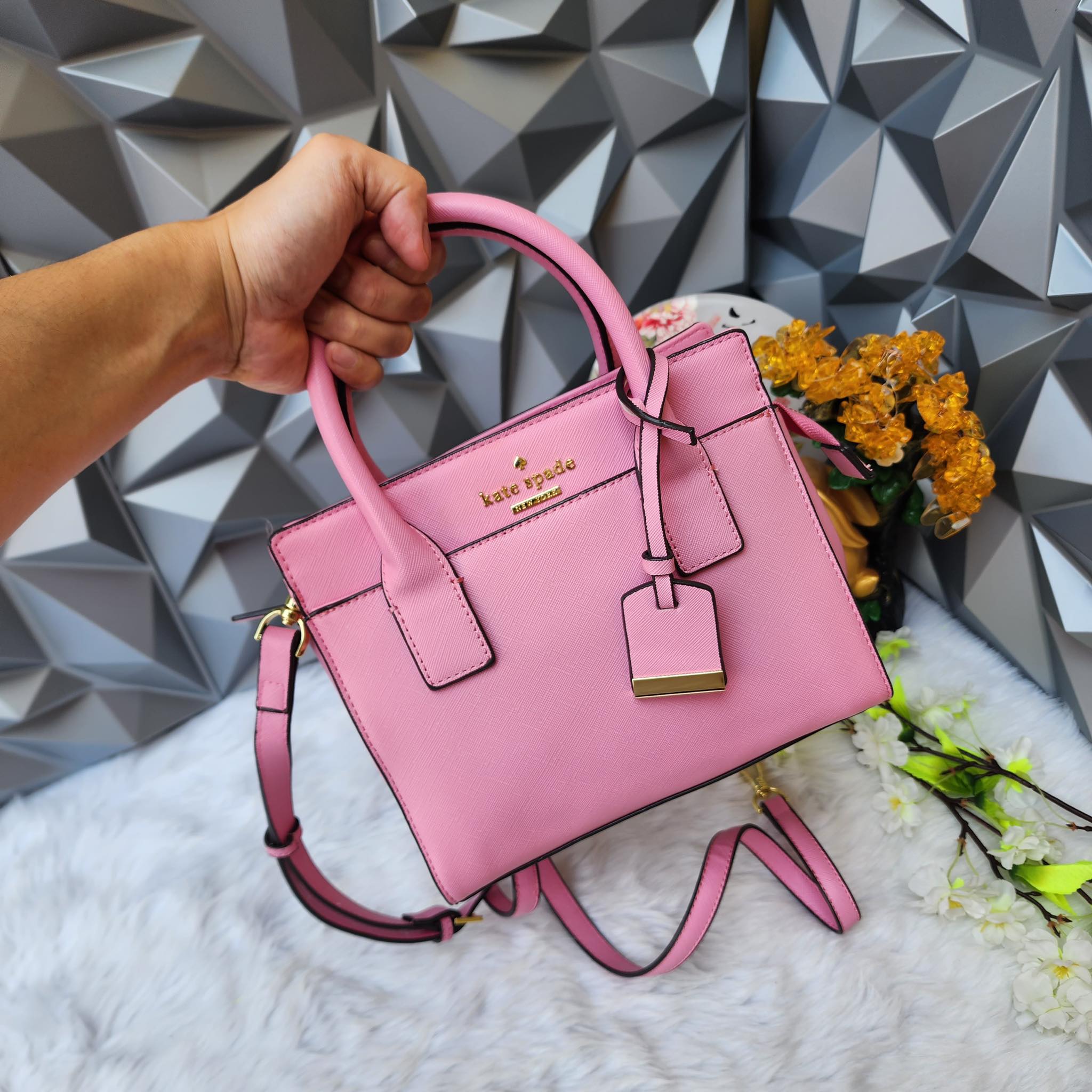 Kate Spade Mini Candace Cross Body Bag in Pink