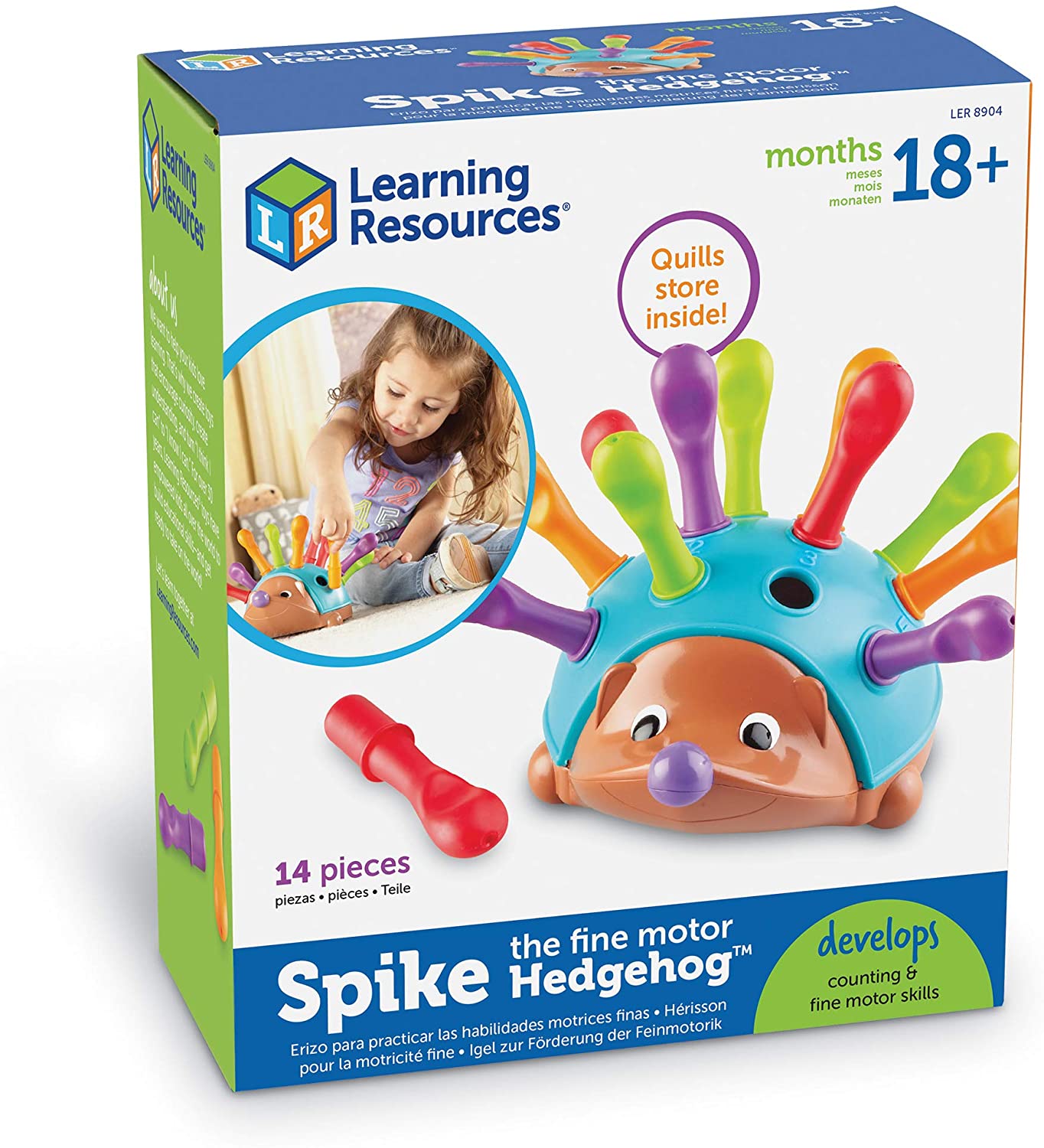 Learning Resources Spike The Fine Motor Hedgehog, Sensory, Fine