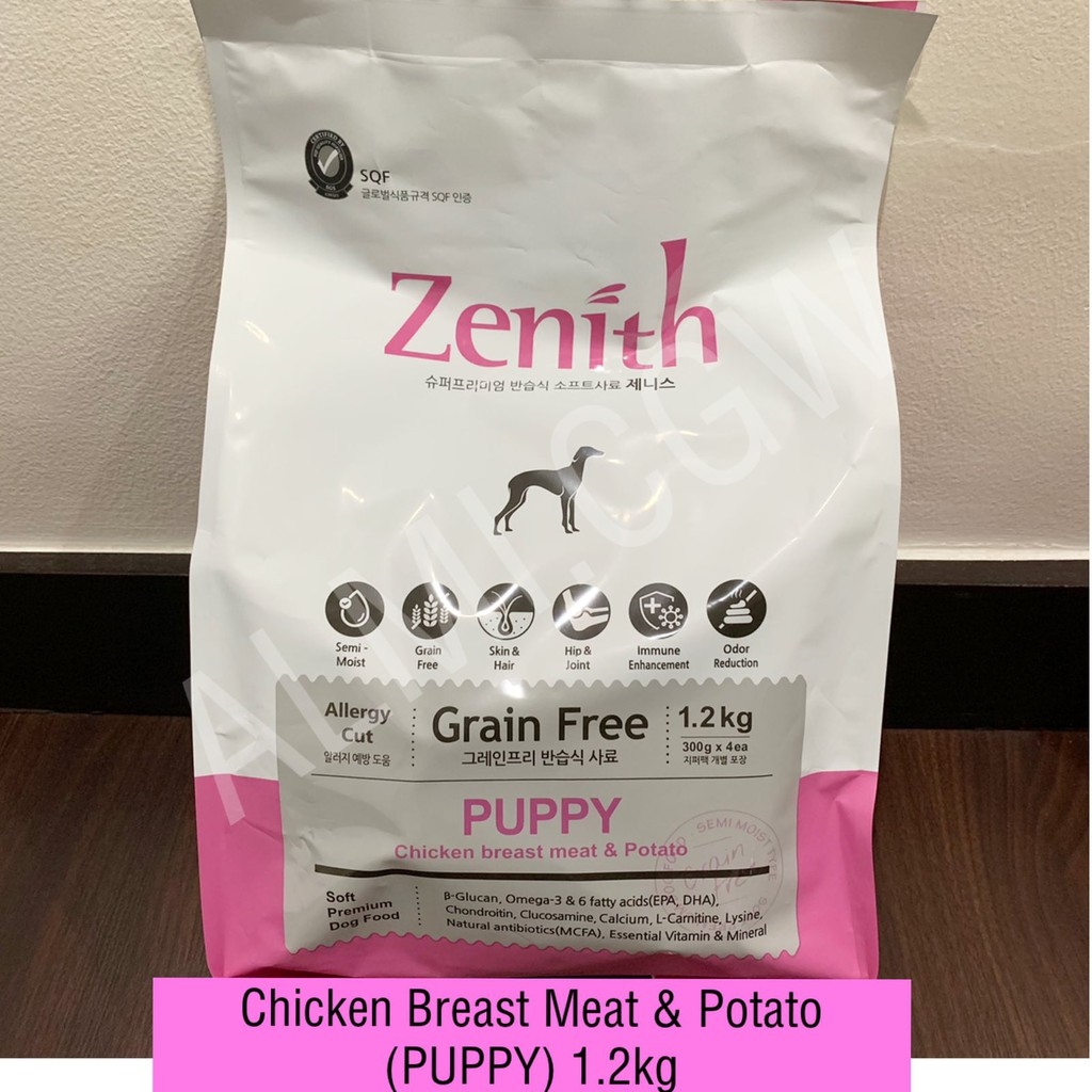 COD ZENITH Grain Free Soft Dog Food for Puppy Small Large Senior
