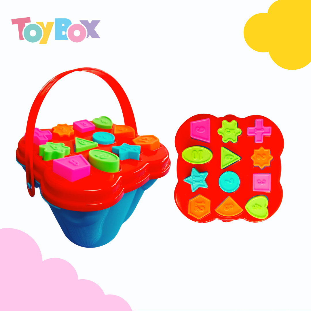 Shapes best sale bucket toy