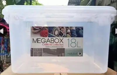 18L STORAGEBOX ( MEGABOX )( L 42.5cm x W 28.5cm x H 23.0cm )