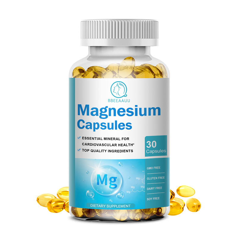 BBEEAAUU Magnesium (Glycinate ) Capsules 500mg Relieve Nerve Pressure