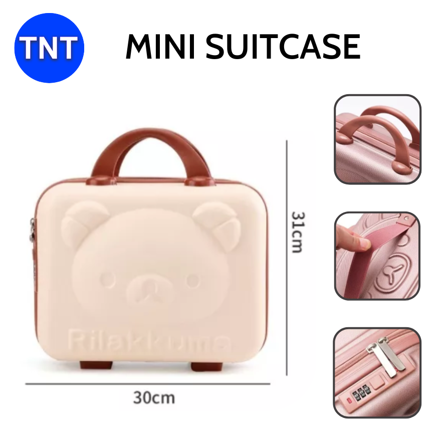 (On Hand) Mini Travel Suitcase Luggages 14inch With Cute, Convenient