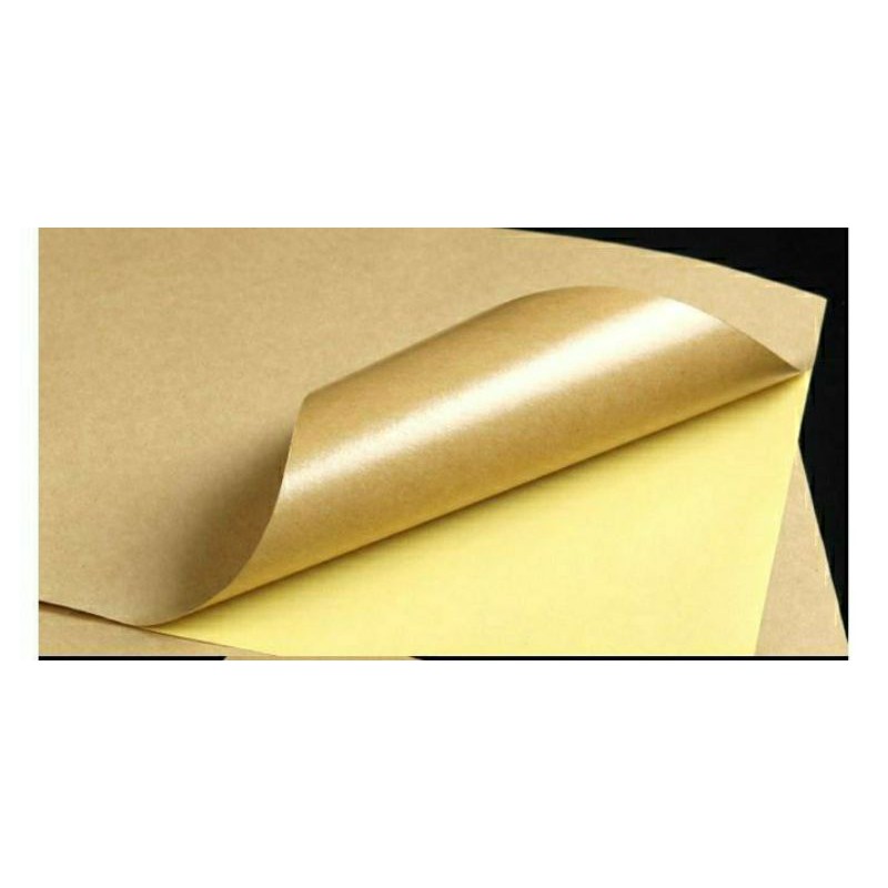 kraft sticker paper a4 size 10s (sold per pack) Lazada PH