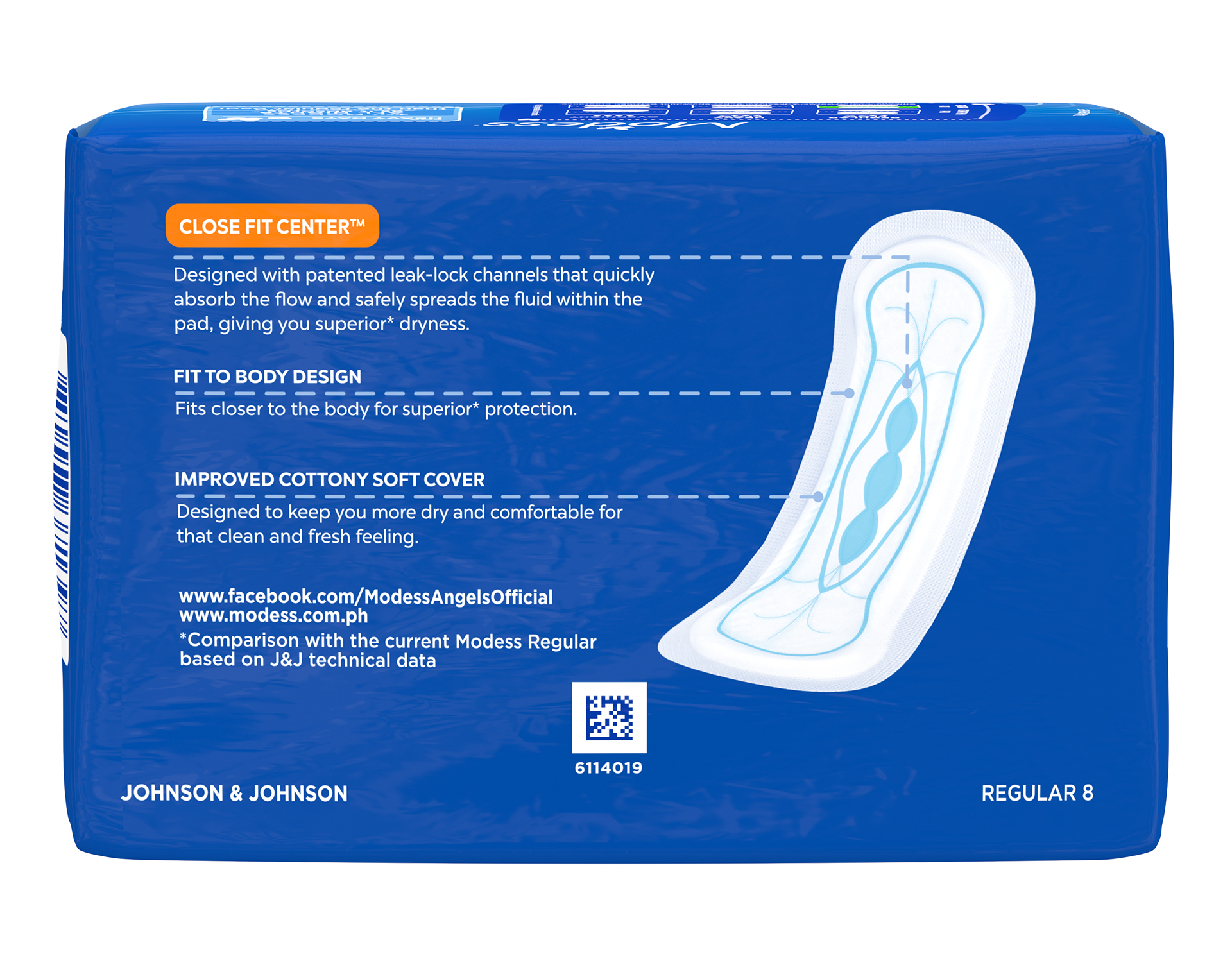 Modess Body Adapt Longs Ultra Thin Sanitary Napkins 4s delivery in