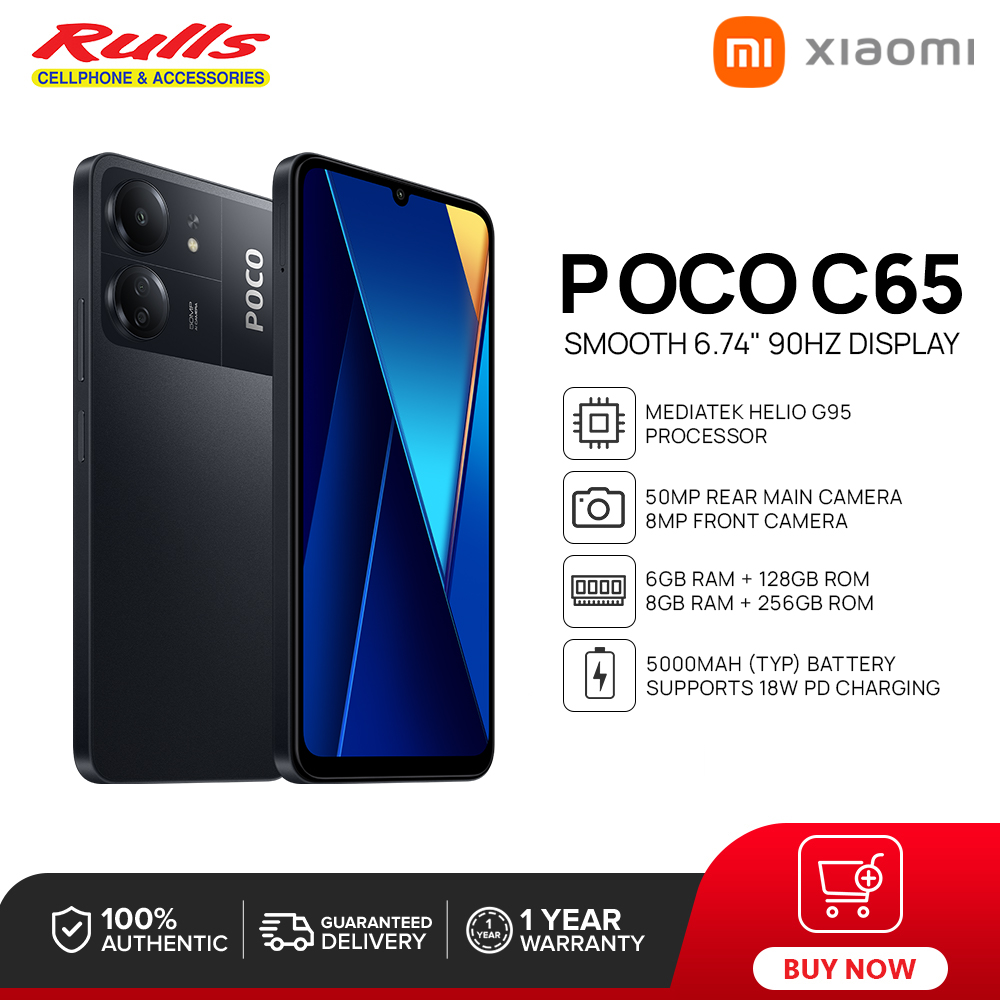 POCO C65 ブラック 6GB RAM 128GB ROM POCO C65 ブラック 6GB RAM