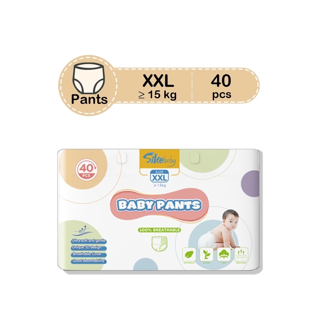 Sikebaby Dry Baby Diapers Jumbo Pack XXL 40's Pants Lazada PH