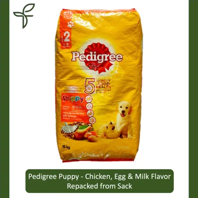 Pedigree Dry Puppy Dog Food (Chicken, Egg & Milk Flavor) - Repacked (250g / 500g / 1kg / 1.5kg) & Per Sack