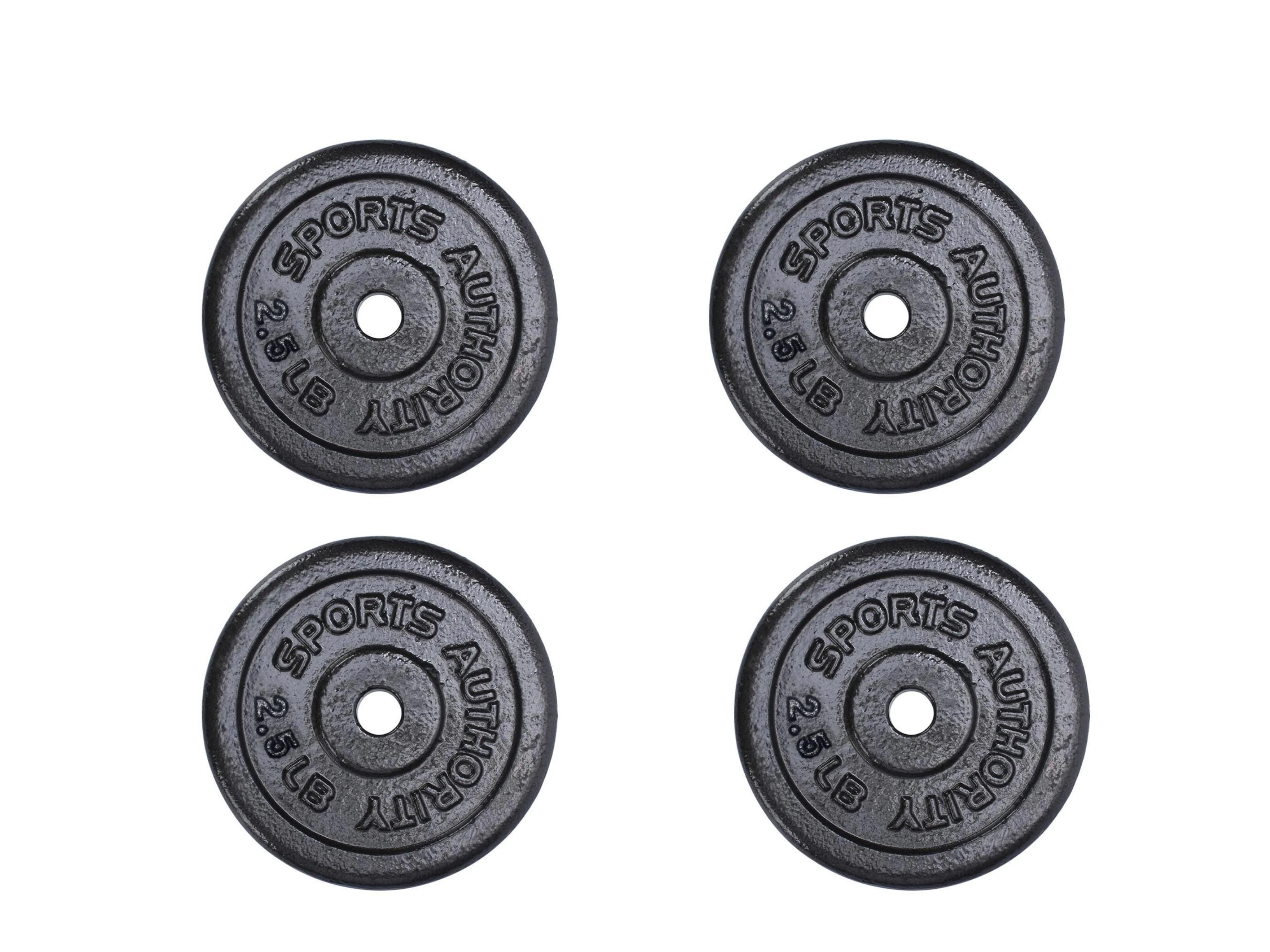 2.5lbs x 4pes Sports Authority dumbell/barbell plates. Lazada PH
