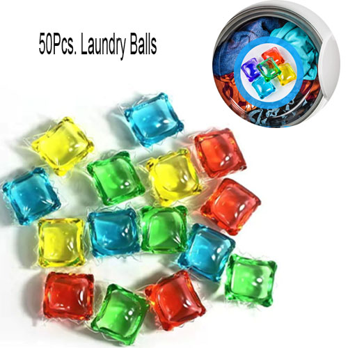 LAUNDRY BALLS 100pcs. Laundry Condensation Capsules Soft Long
