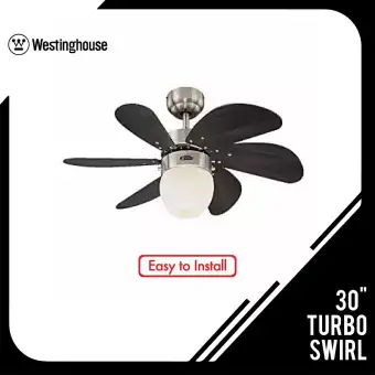 Westinghouse 30 Turbo Swirl Cfl Ceiling Fan 72560 Strong Wind For Hall Living Room Bedroom Home Appliances Household Products Air Cooler Easy To