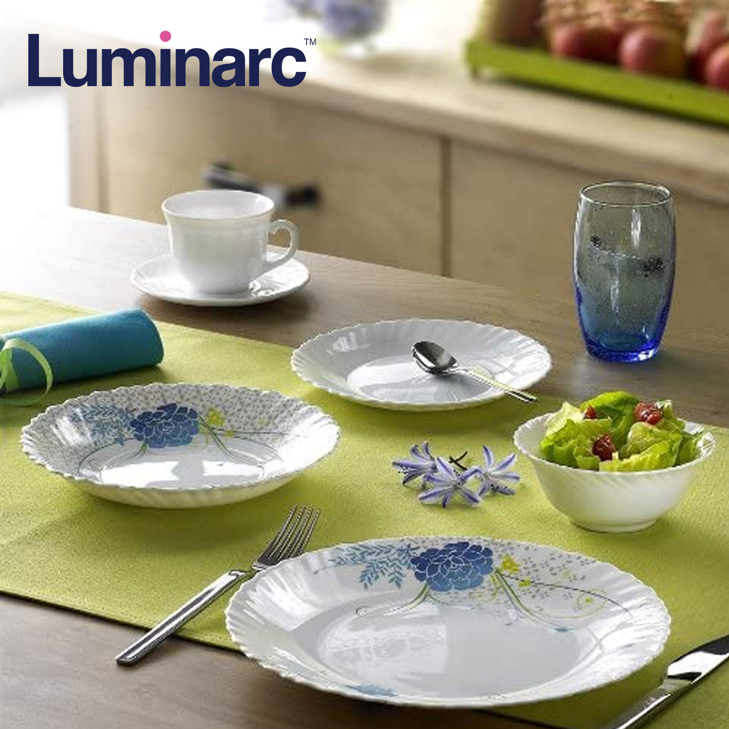 Luminarc Feston Daliane 6pcs 25cm Dinner Plate G7872 White with