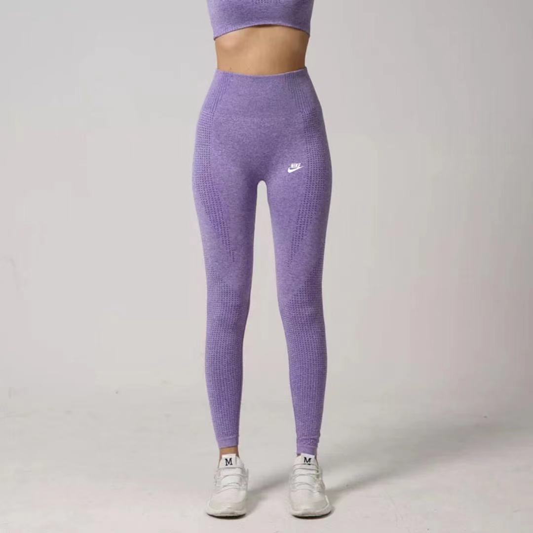 N Women little dot Sports bra and high waist pants jacquard Seamless  fitness Yoga bra and leggings Suit