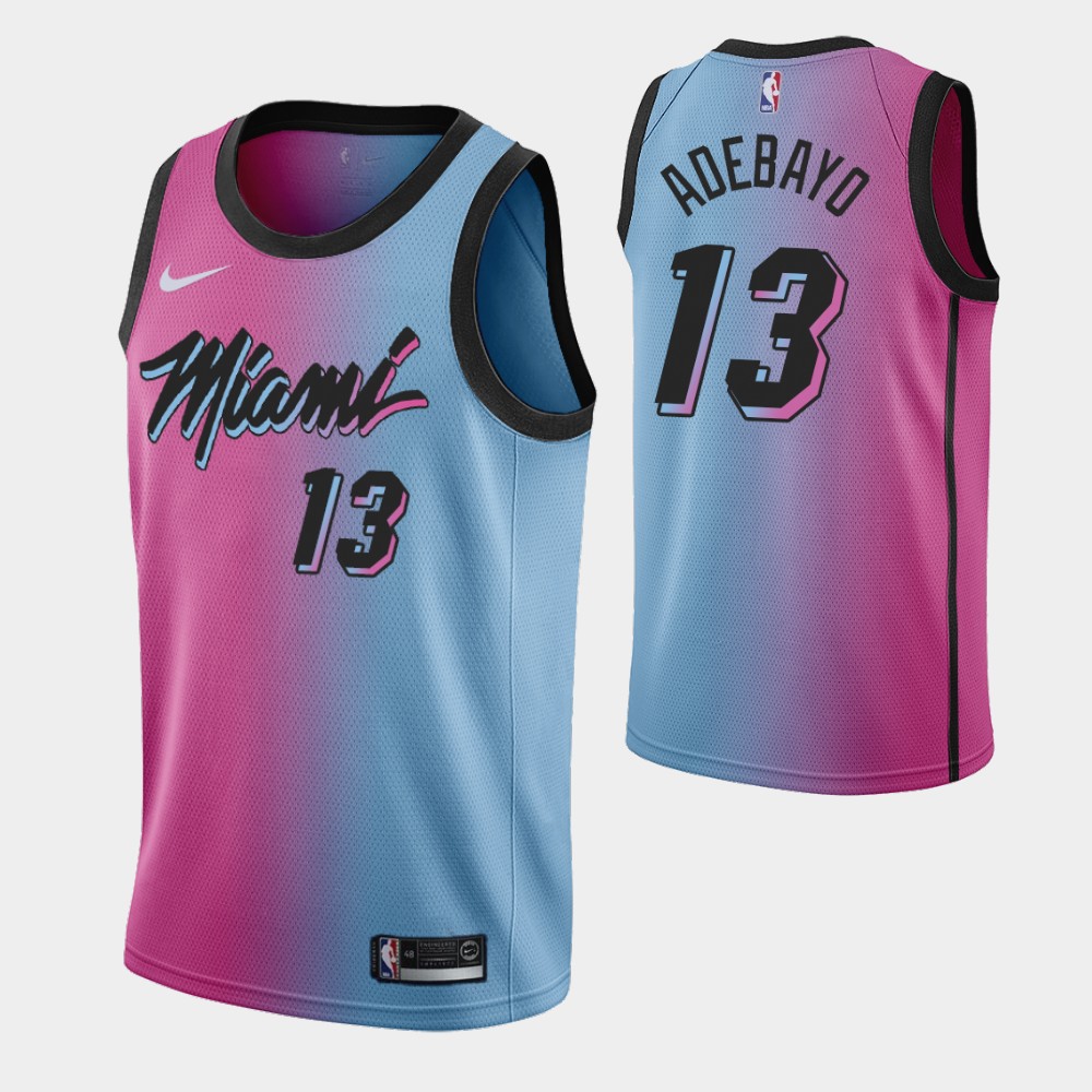 Miami Heat 2020/21 City Edition Swingman Shorts - Pink/Light Blue