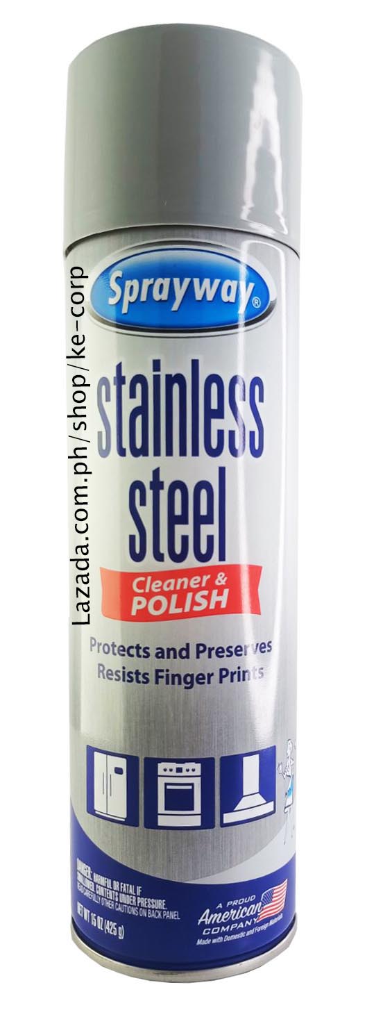 Sprayway Stainless Steel Cleaner & Polish (Oil Based) 15 oz 425g