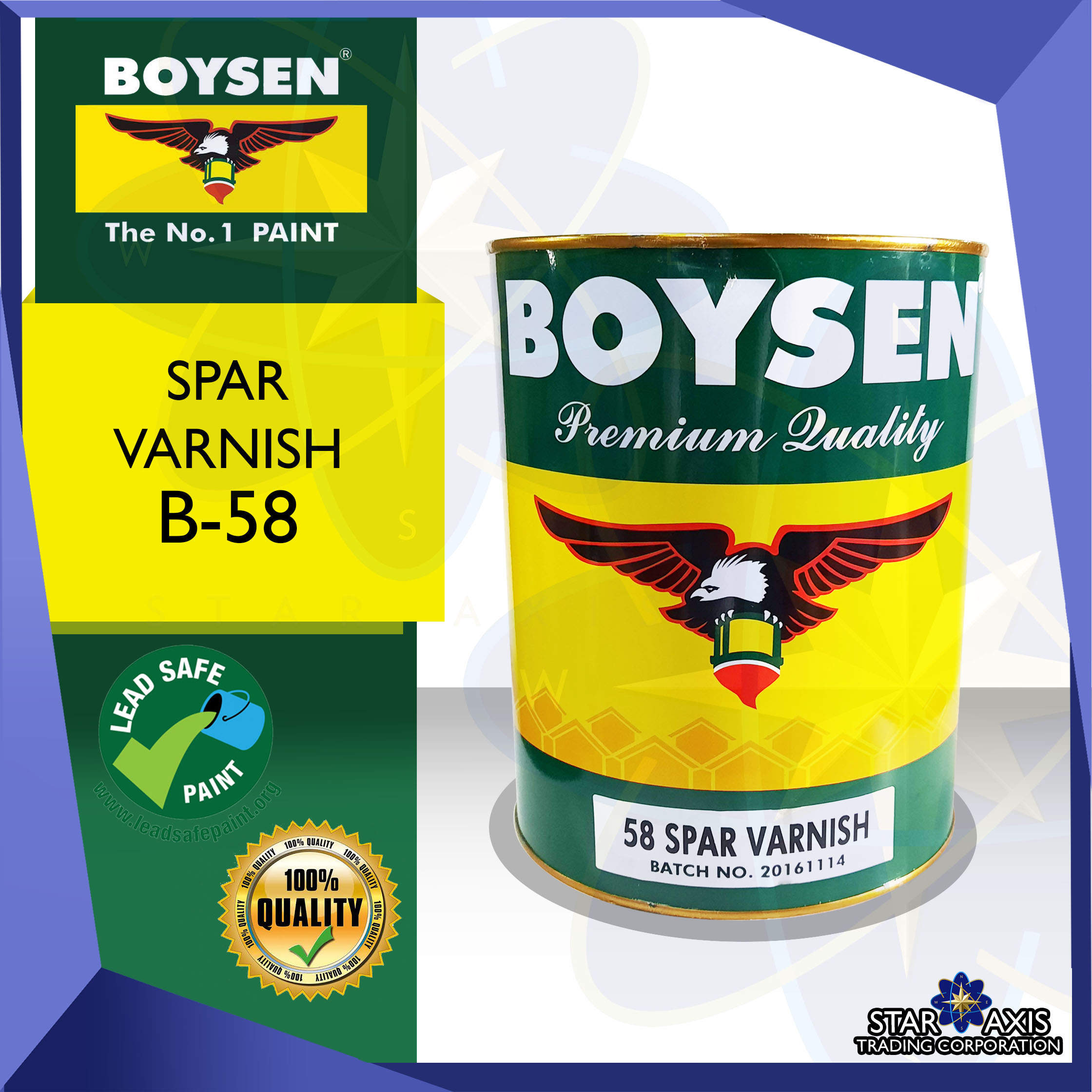 BOYSEN SPAR VARNISH B58 4L/BOX Lazada PH