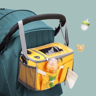 （ Cash sa paghahatid ） ED shop Multi-function Stroller Hanging Bag Shoulder Baby Diaper Backpack Maternity storage