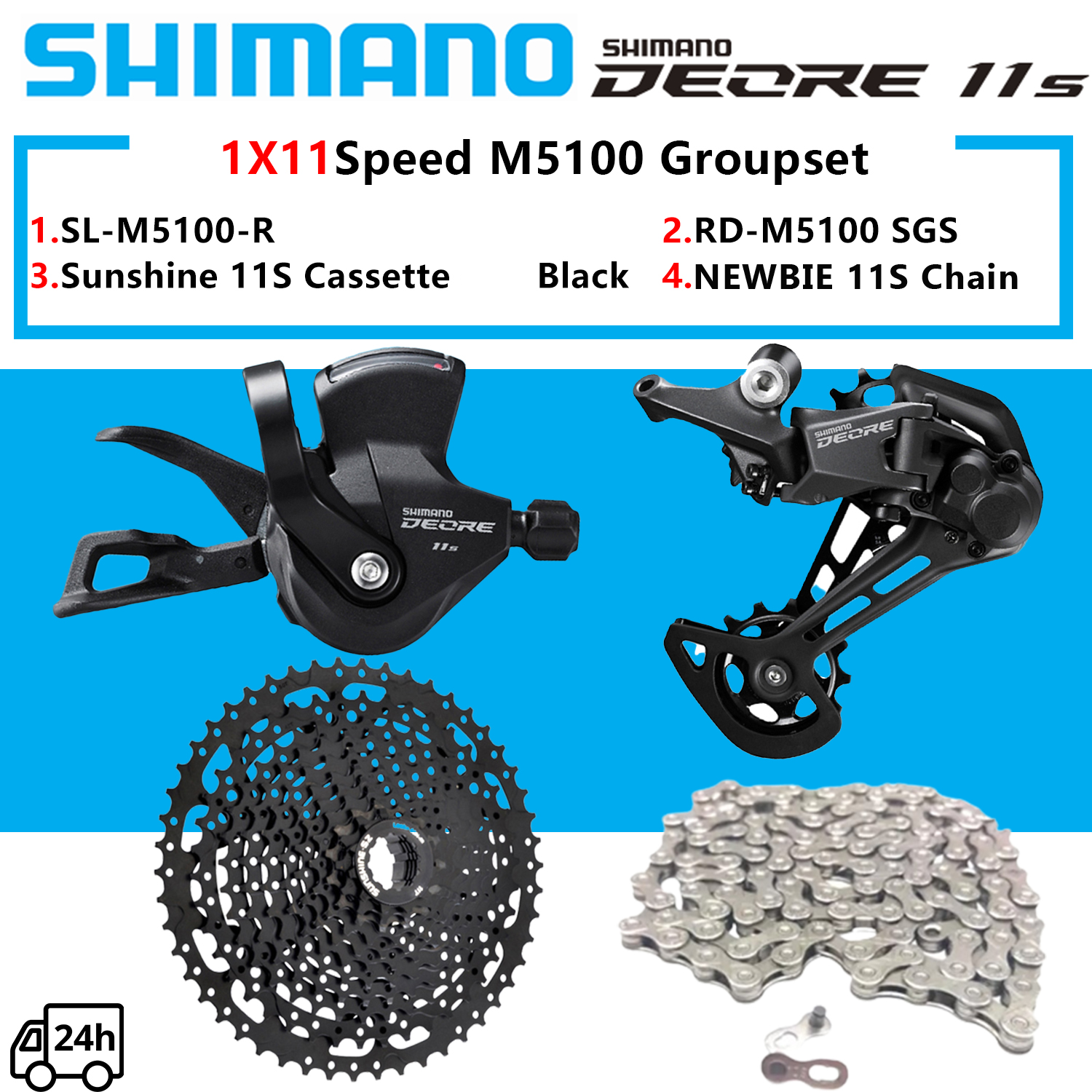 Cassette Harga Groupset Deore M5100 Shimano Deore M5100 11 Speed