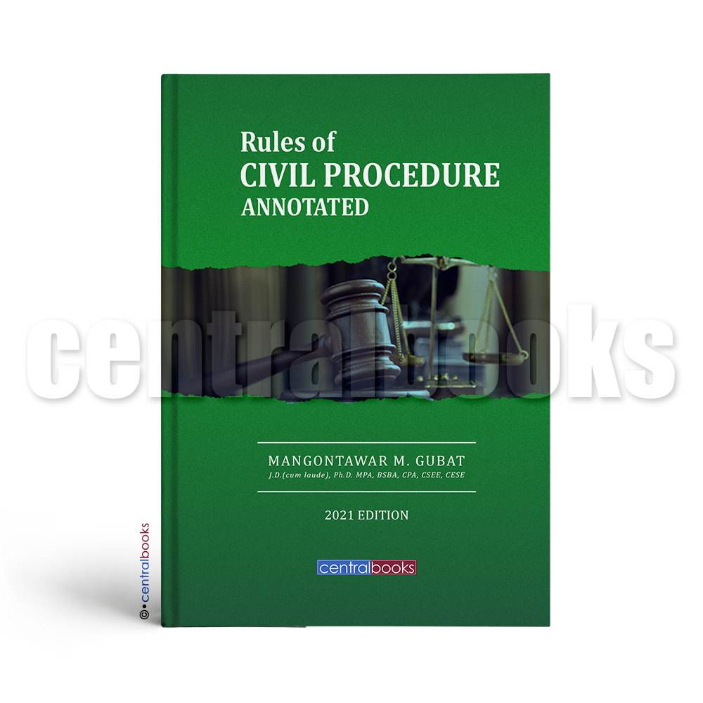 Rules of Civil Procedure Annotated (2021) by Mangontawar Gubat Lazada PH